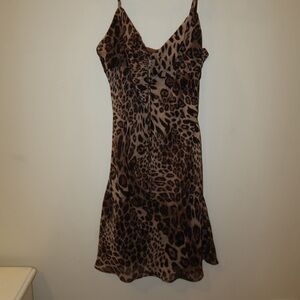 Superdown Brown Leopard Mini Dress